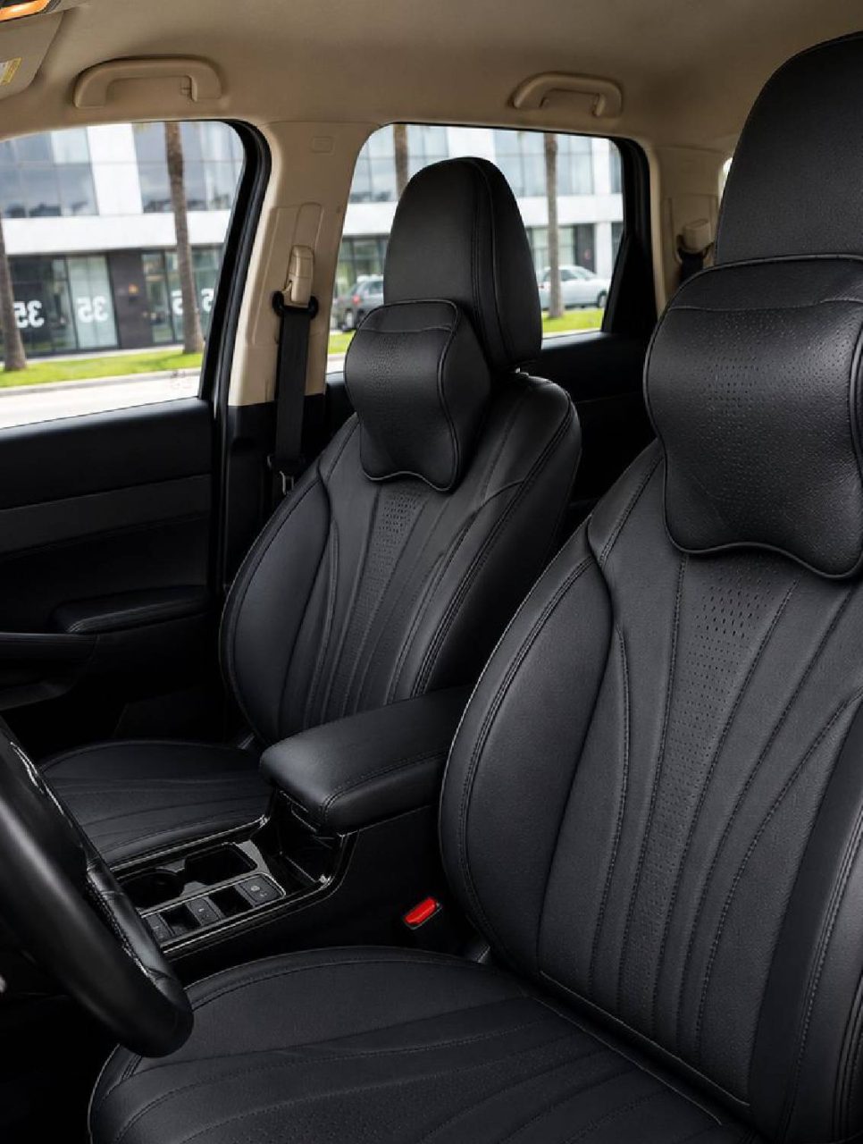 Black ML-57 Luxury Custom-Made Seat Covers