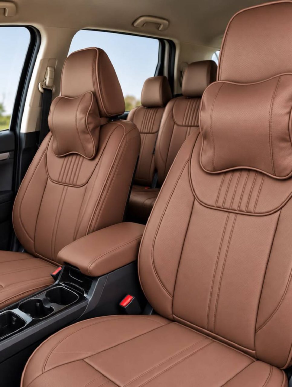 Lite Brown ML-96 Pro Custom-Made Leather Seat Covers