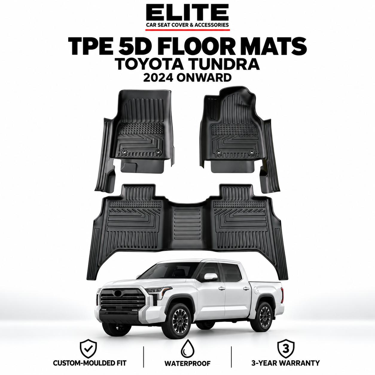 TPE 5D Mats for Toyota Tundra 2024 Onwards