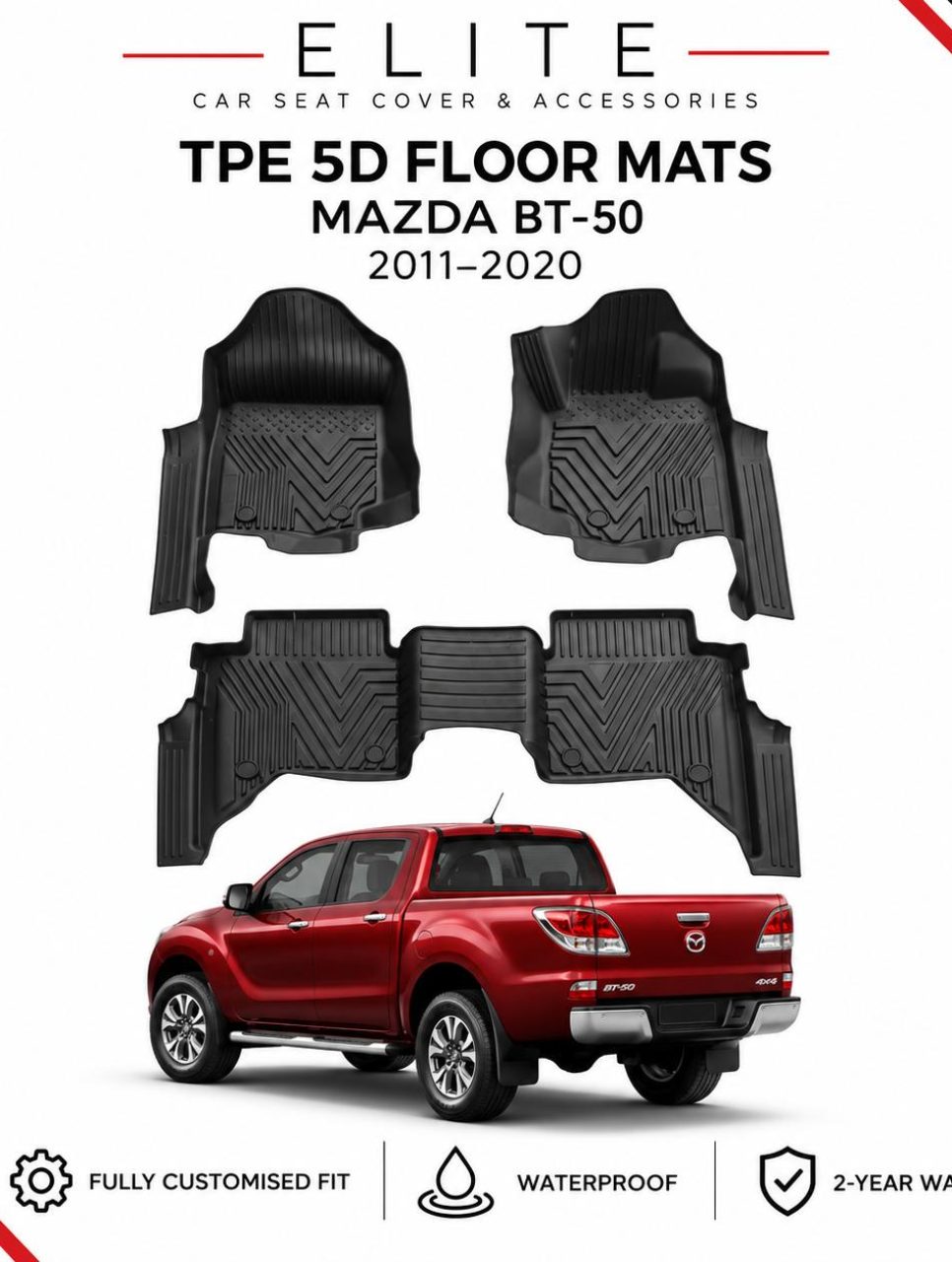 TPE 5D Mats for Mazda BT-50 2011–2020