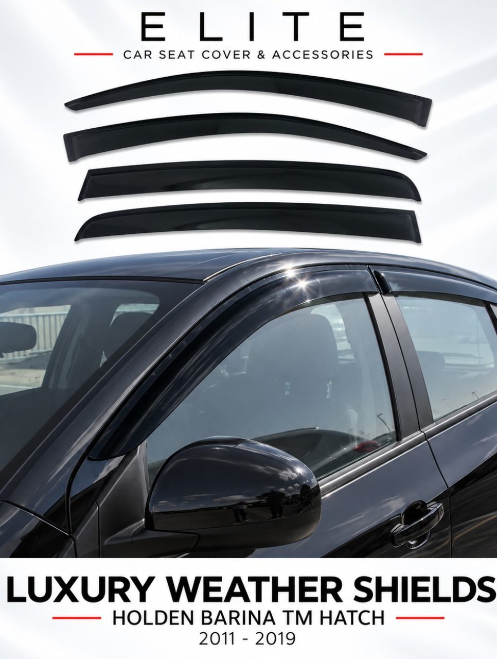 Weather Shields for Holden Barina TM Hatch 2011–2019