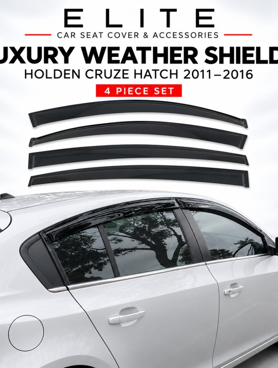 Weather Shields for Holden Cruze Hatch 2011–2016