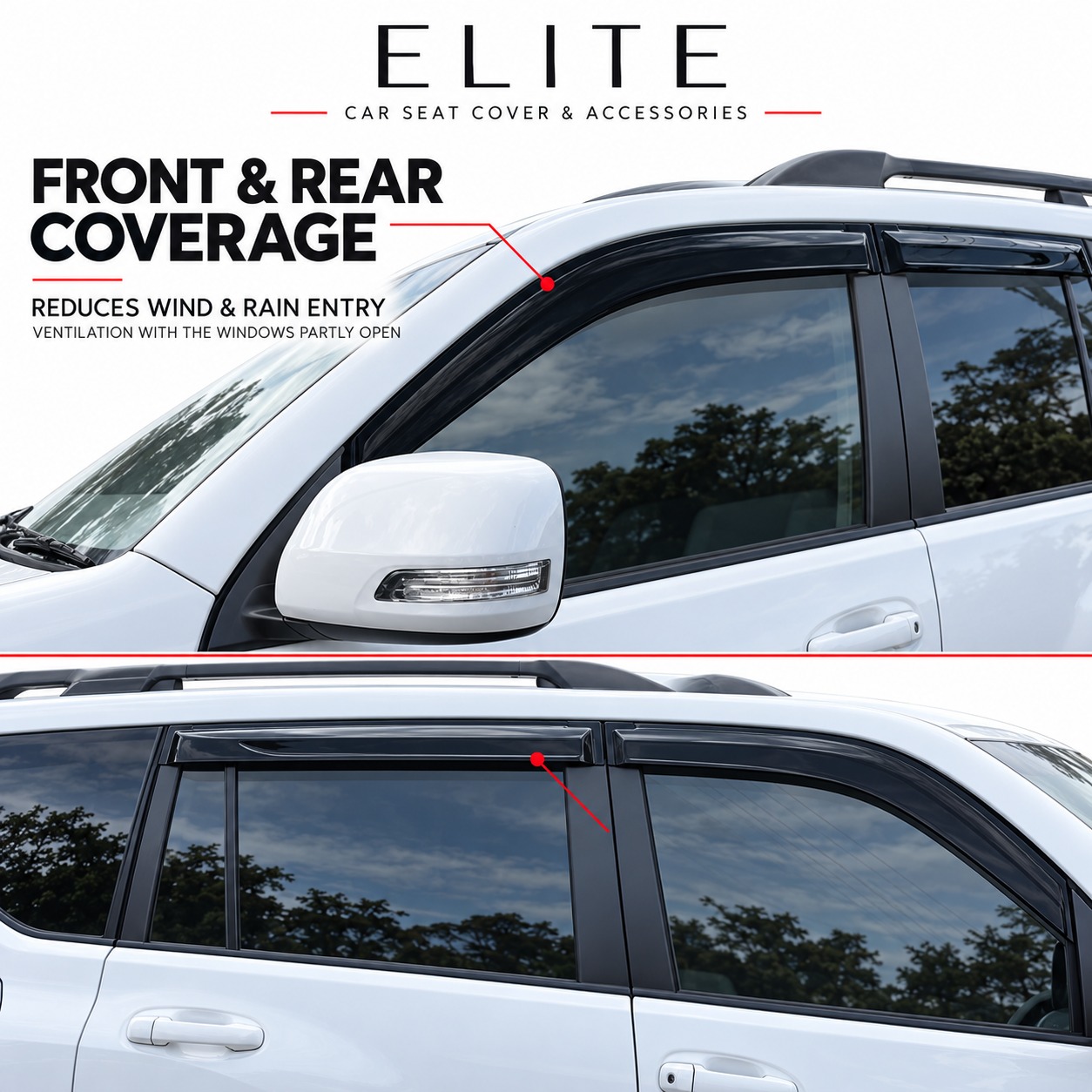 Weather Shields for Toyota Prado 150 Series 2009–2024 - Image 3