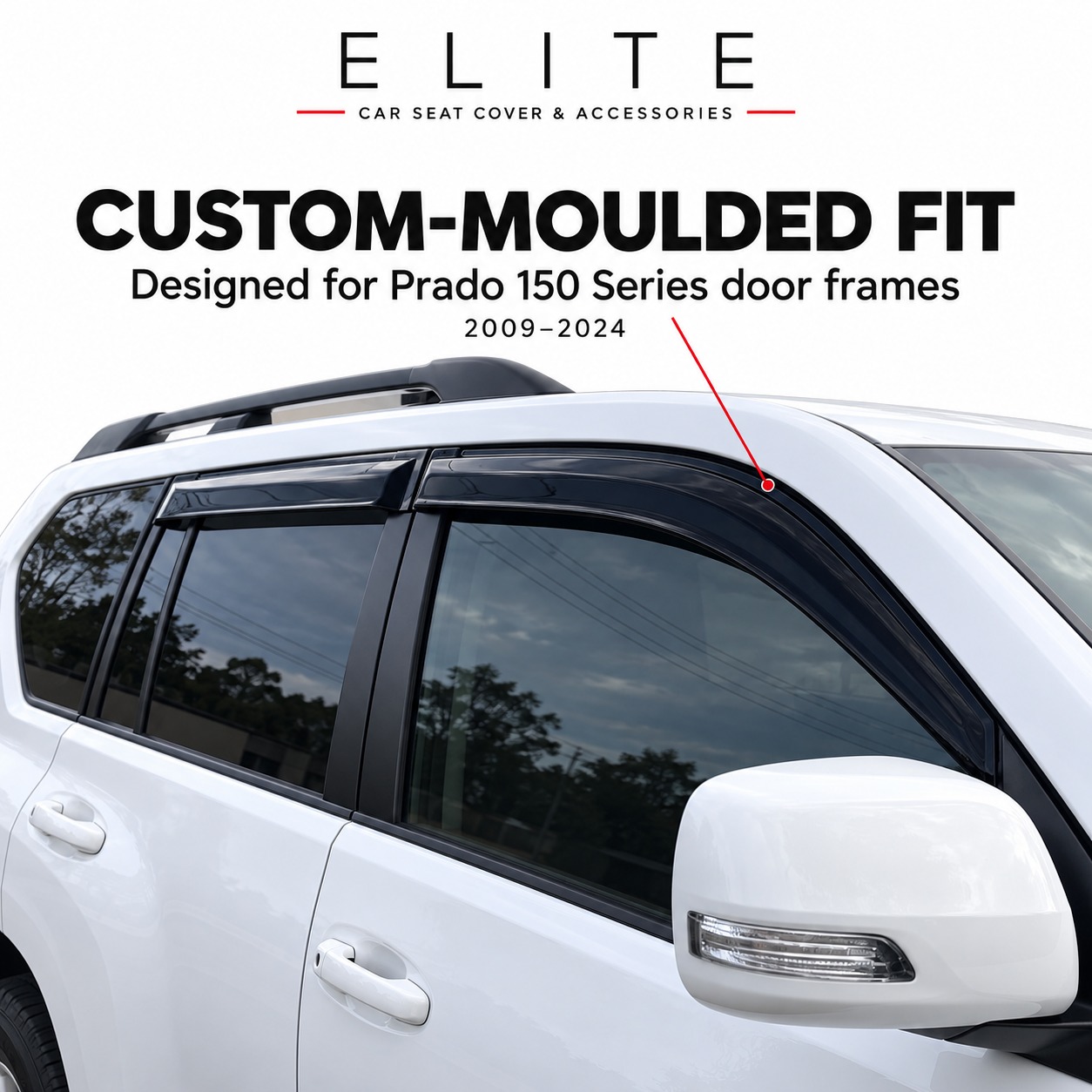 Weather Shields for Toyota Prado 150 Series 2009–2024 - Image 4
